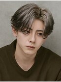 ホワイトブロンドエンドカラー波巻きツイストスパイラル