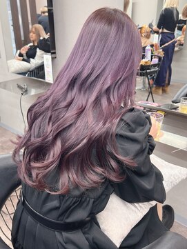 リングバイモアムー(Ring by Moremuu) 【青木　淳】ラベンダー/パープル/ブリーチカラー/レイヤー