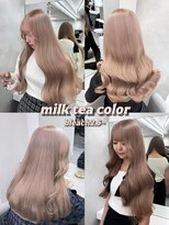 ベレーザ 渋谷(BELEZA) 17607ミルクティーブラウンシャンパンベージュレイヤー韓国巻き