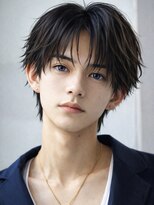 オーシャントーキョー サニー 原宿(OCEAN TOKYO Sunny)&nbsp;フェザーパーマセンターパートニュアンスパーマラウンドマッシュ