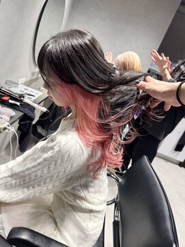 ルシティ(Le City) pink inner【髪質改善/ピンクカラー/インナーカラー/レイヤー】