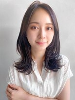 リヤン 表参道(lyann)&nbsp;イメチェン外ハネボブアンブレラカラーセミディ大人可愛い