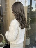 ロング×シアーベージュ×ウェーブ3