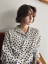 ヒュージ 三軒茶屋(huge)&nbsp;レイヤーボブ/フレンチボブ/くせ毛風パーマ/顔周り/20代30代