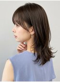 透明感髪質改善カラー◎グレージュ×艶髪レイヤー春カラー