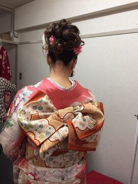 ロカット サロン(Roquat Salon) 振袖成人式アレンジ華やかアップ【ヘアアレンジ　立川/立川南】