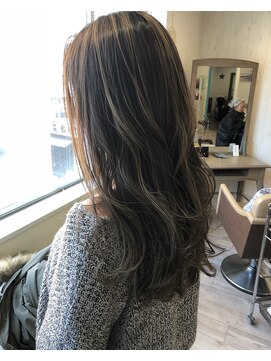 オレンジクラッカー(Orange Cracker) 【本日のお客様☆】グレージュハイライト♪ 久米川