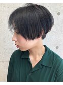 [a sekand]暗髪カラーのハンサムショートスタイル