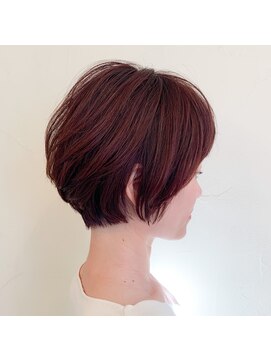 ファヴォリ(favori) 【favori 自由が丘】マッシュショート×ラズベリーブラウン