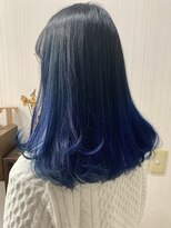 トムキャット(TOM CAT)&nbsp;ブリーチ　グラデーションカラー　ダークグレー　ネイビーブルー