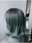 ケアブリーチ グラデーションオリーブアッシュ