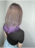 前髪/くびれ/イヤリングカラー/イメチェン/ラベンダーカラー