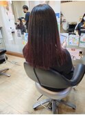 グラデーションワインレッド