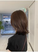 【大人気】透明感ブラウン×ミディアムレイヤー