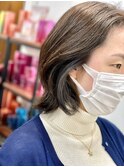 【lore銀座】シャイニーグレーはイヤリングカラーとヘルシーボブ