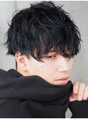 ツーブロックマッシュツイストパーマツイストスパイラルパーマ