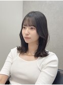 《韓国ヘア》エギョモリ×透明感カラー