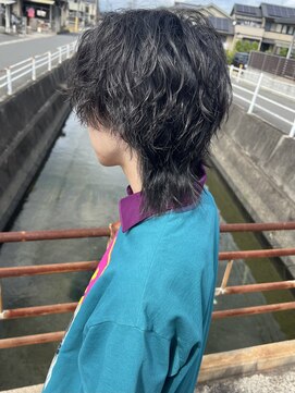 ヘアショップ ホップエム(HAIR SHOP HOP M) センターパート/ツイストスパイラル/1ヶ月後