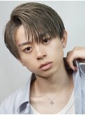 ナチュラルコンマバング グレージュ ハイトーン