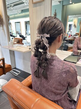 トリコ ショップアンドヘアサロン(tricot shop hair salon) ツインポニーアレンジ♪yu