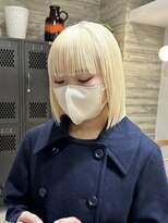 ヲタク(wotaku.) ブロンドホワイト抜きっぱなしハイトーン切りっぱなしブリーチ