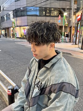 オーシャントーキョー(OCEAN TOKYO) 波巻きマッシュパーマメンズツイストスパイラルツーブロック