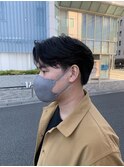 10代20代清潔感刈り上げナチュラルセンターパートマッシュ