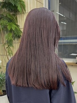 パークレーン アイス イヴェン(park lane ICI yeven) ブリーチなしダブルカラーボルドーワインレッドぱっつん