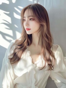 ファーレ ツルミ(Fare tsurumi) レイヤー フェミニンロング メルティーカラー 似合わせカット