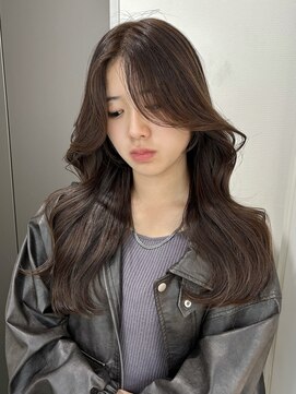 ユーフォリア 渋谷グランデ(Euphoria SHIBUYA GRANDE) ココアブラウン　センターパート　レイヤーカット