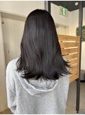 ダークグレー/韓国風/セミロング/堺東美容室