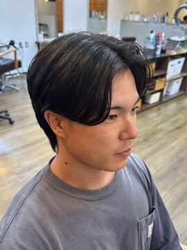 リドルヘアー 石井町店(Riddle HAIR) 刈り上げないナチュラルなセンターパート