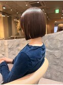 ボブ仙台縮毛矯正髪質改善縮毛矯正学割タッセルボブ韓国前髪美髪