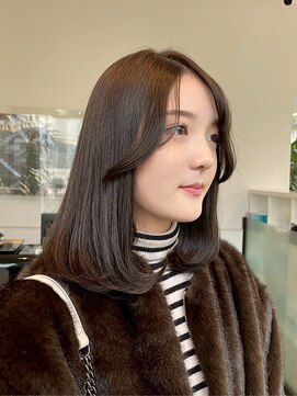 【DIFINO 青山】レイヤーカット/顔まわりカット/ブラウン