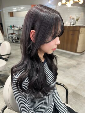 ボタン ハカタ(VOTAN hakata) 【前田七音】レイヤーカット/ブリーチなし/ラベンダーグレージュ