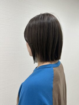 切りっぱなしボブ/グレージュ【取手/取手駅】