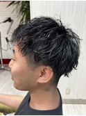 ショートレイヤー×シャドウパーマ