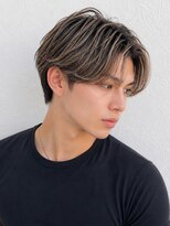 ソース 塚口(SOURCE)&nbsp;韓国風センターパート×ハイライト/メンズ