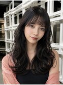 韓国ハイレイヤー ハッシュカット ヨシンモリ 地毛風カラー