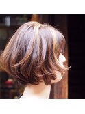 動きと軽さが出しやすいボブ　似合わせカット
