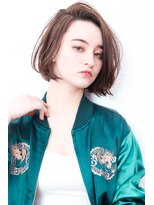 モニカ 西宮北口(Monica)&nbsp;大人かわいいグレージュ小顔ナチュラルショートボブ