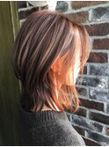 Aimee 町田 ウォームオレンジ×ウルフショート