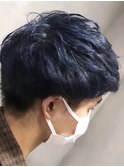色落ちも楽しめる♪ネイビーカラー