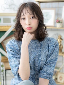 カバーヘア ブリス 川口(COVER HAIR bliss) アッシュブラック小顔外国人風プリカールa川口20代30代40代