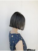 透け感グレーアッシュ/20代30代/渋谷 ボブ