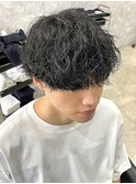 重め波巻きパーマ