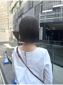 切りっぱなしボブ　ぱつっとボブ　ボブカット