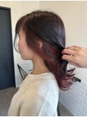 インナーカラー×レッドカシス