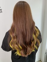 ヘアーデザインルアナ(Hair design Luana.)&nbsp;インナーカラー イエロー