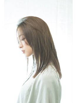エボルブヘアー(EVOLVE Hair)の写真/【豊橋】艶々で柔らかい質感のナチュラルな髪質改善ストレートが手に入る♪毎日のセットやお手入れも時短に